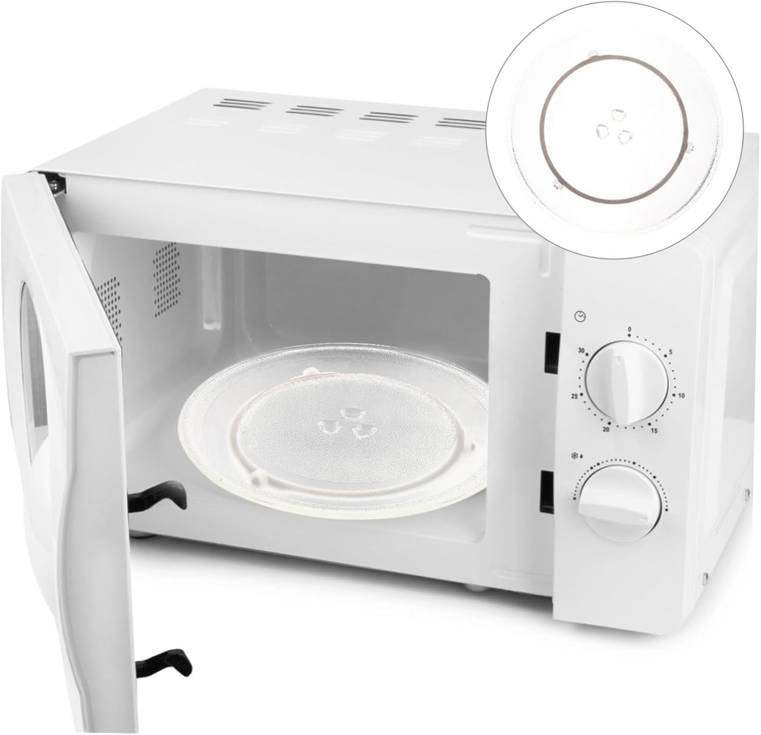 Gadpiparty Microwave Oven Turntable Plate Replacement Glass Turntable Oven Stand for Microwave