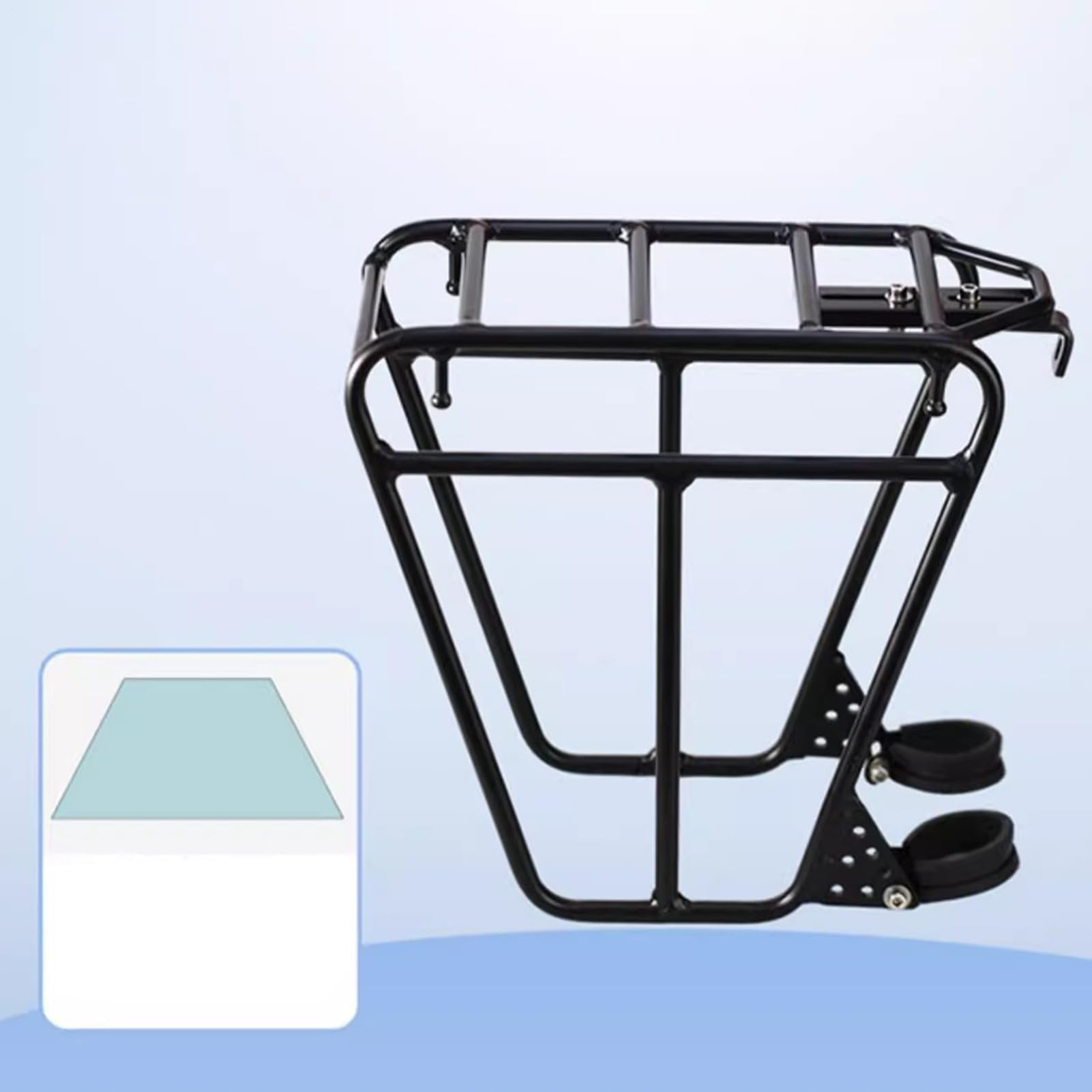 Portabici resistente, per bici da pendolari, rack per borse per biciclette | rack per biciclette versatili, robusti portapacchi per spostamenti quotidiani o viaggi a lunga distanza, 30 x 14 x