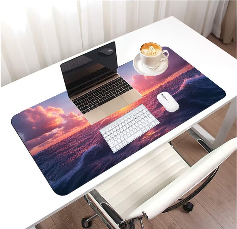 Tapis de souris imperméable et lavable grand format pour une précision fluide