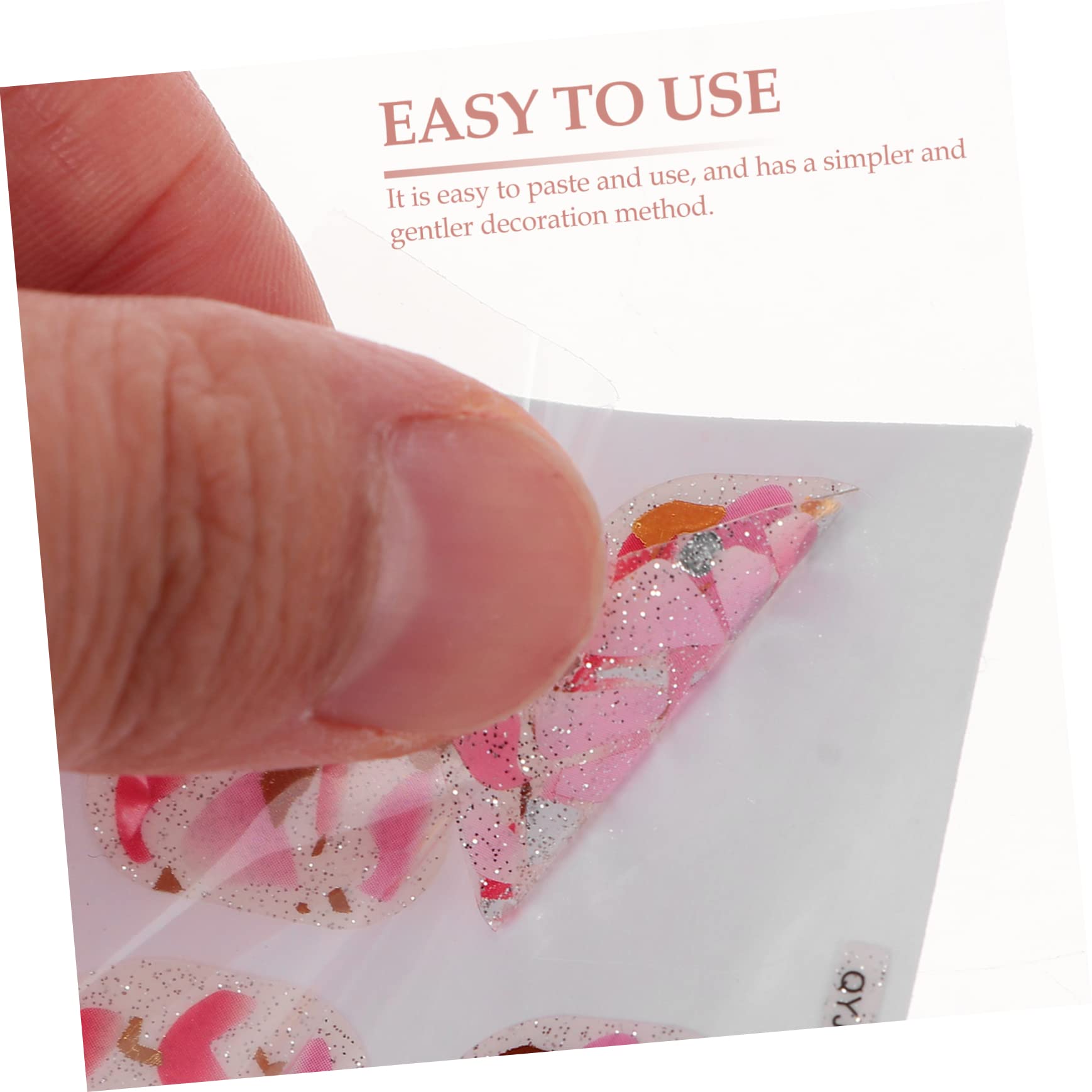 5 Set Adesivi Per Unghie Dei Eleganti Decorazioni Glitter Per Unghie Kit E Sicuro Facili Applicare E Affascinanti 6 Fogli*5