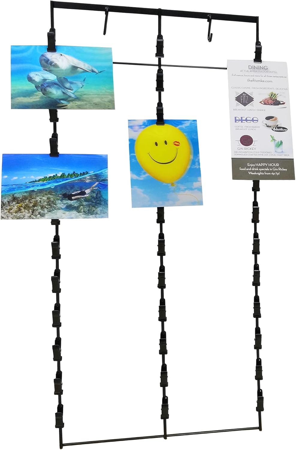 FixtureDisplays® Wall Mount Potato Chips Clip Hangers End Cap S Hook Potato Chips Strip Rack Grab a Bag of Chips Rack 30X12" 10116-NF