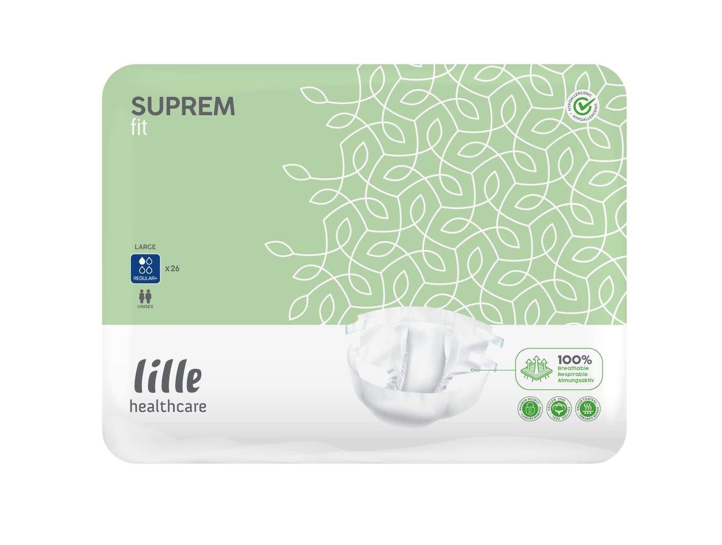 lille Suprem Fit Large Regular +, Windelhosen, 4 x 26 St.