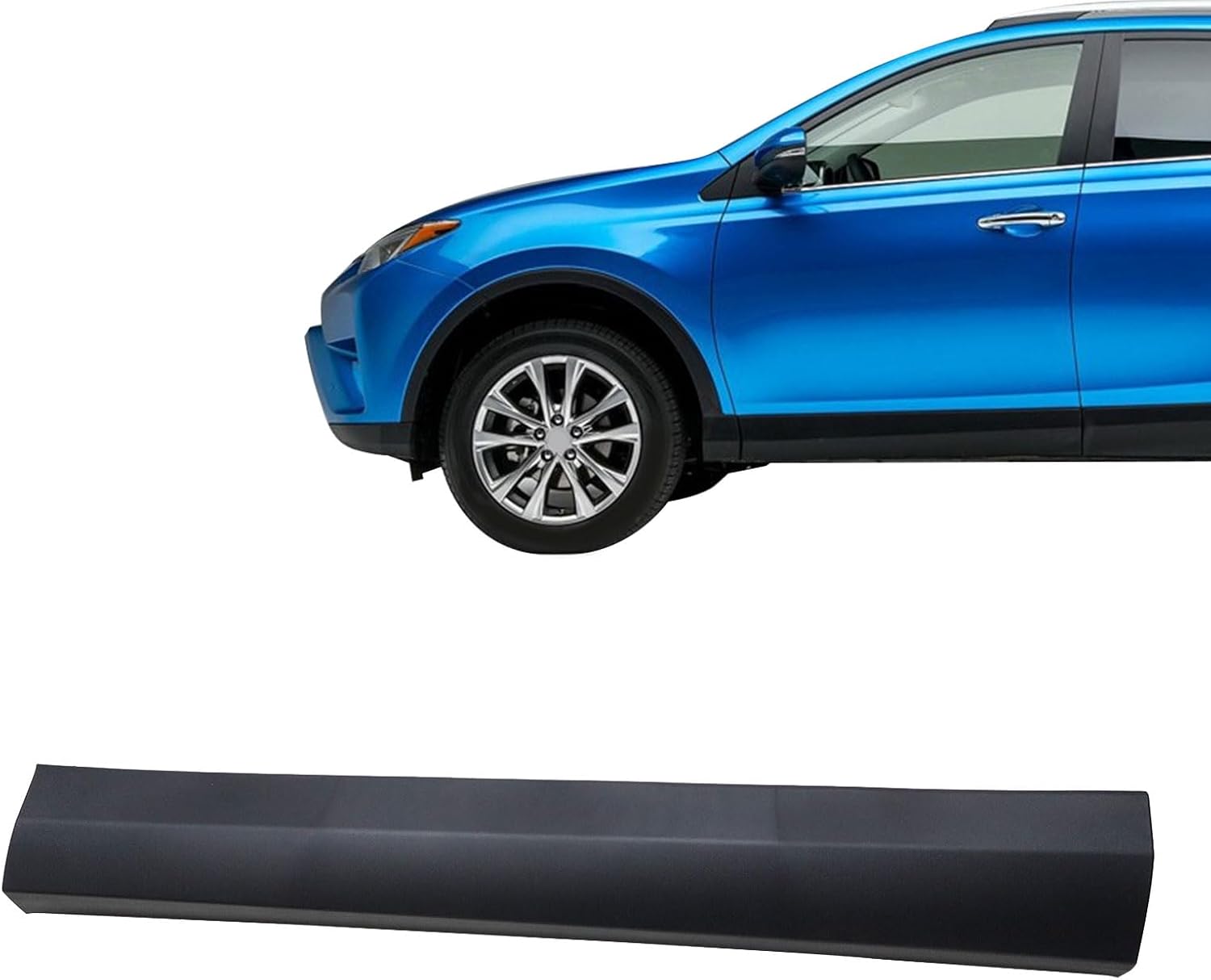 SecosAutoparts Front Left Driver Side Door Trim Lower Molding Compatible with Toyota RAV4 2016 2017 2018 Replace # 75074-0R040 750740R040 TO1304107