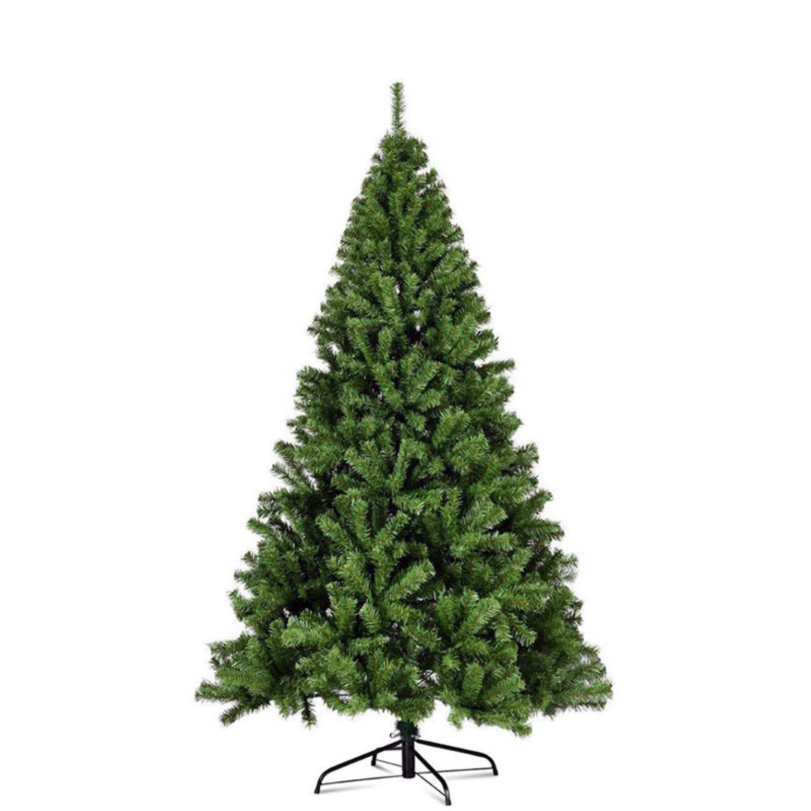 6ft Christmas Tree Artificial Christmas Tree Premium Unlit Hinged with Branch Tips, Metal Stand Festival Celebration Xmas Tree(240CM)