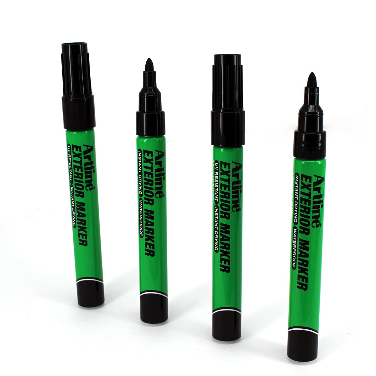 Artline Exterior Markers | Professional Series | For Multiple Exterior Surfaces | UV Resistant Ink | EKPR-EXM | 1.5mm Bullet Tip | Pack Of 12 | Black