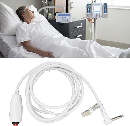 Miniatura 5 de Cable de empuje para estación de enfermería, cable de llamada de enfermería con clip para sábanas, cable de enchufe de teléfono de 0.250 in, para