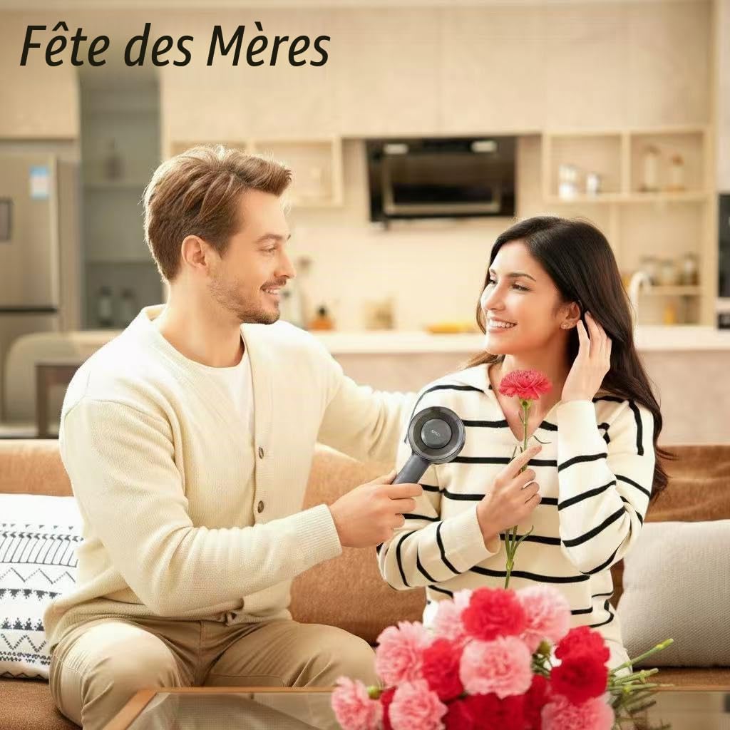Breo Scalp3L Masseur de cuir chevelu laser pour la repousse des cheveux, masseur Shiatsu pour cuir chevelu avec thérapie à la lumière rouge, étanchéité IPX7, masseur électrique sans fil pour la