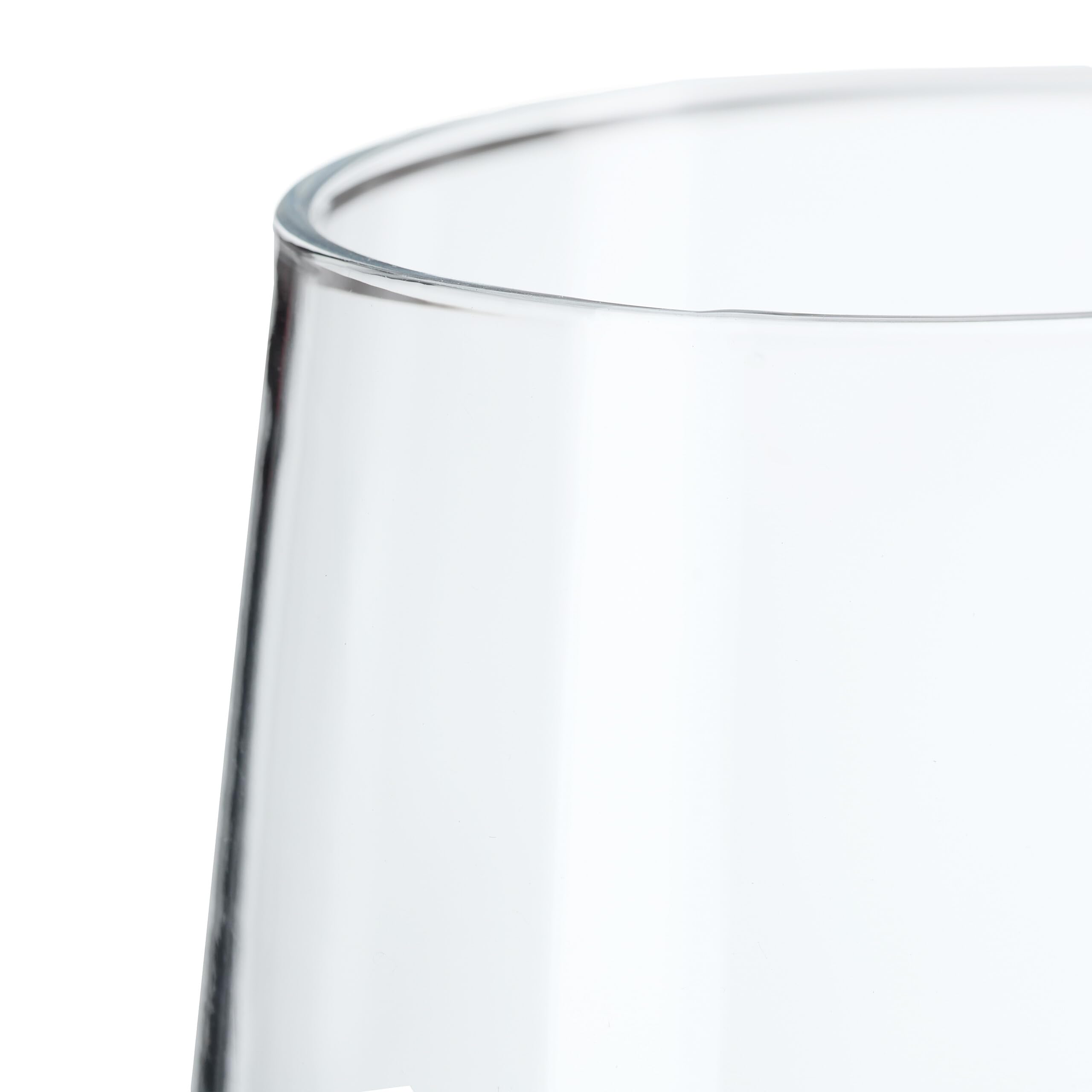 Relaxdays Verre Pratique en Lot de 6, Convient au Lave-Vaisselle, Volume : 455 ML, Transparent