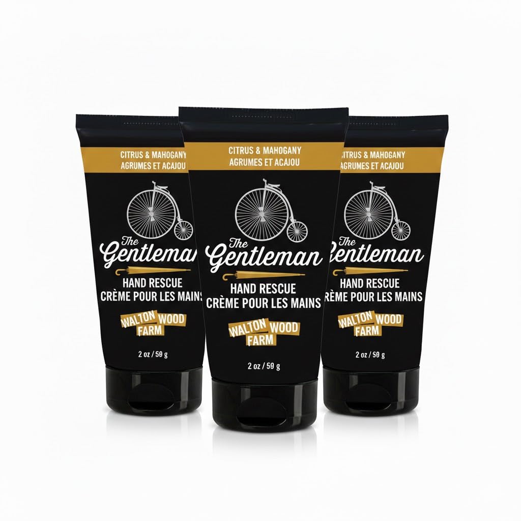 Walton Wood Farm Hand Rescue Moisturizer, Gentleman Amber & Spice