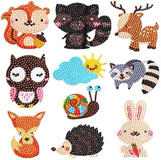 5D Diamond Painting Kits for Kids Easy Diamond Painting Stickers Diamond Animal Stickers