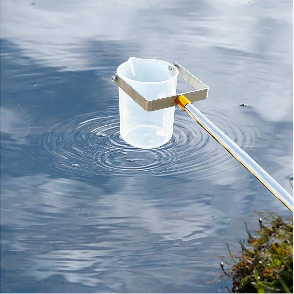 Teleskop-Wasserprobenehmer mit Edelstahlstange und Pendelbecher zur Umweltüberwachung und Probenahme