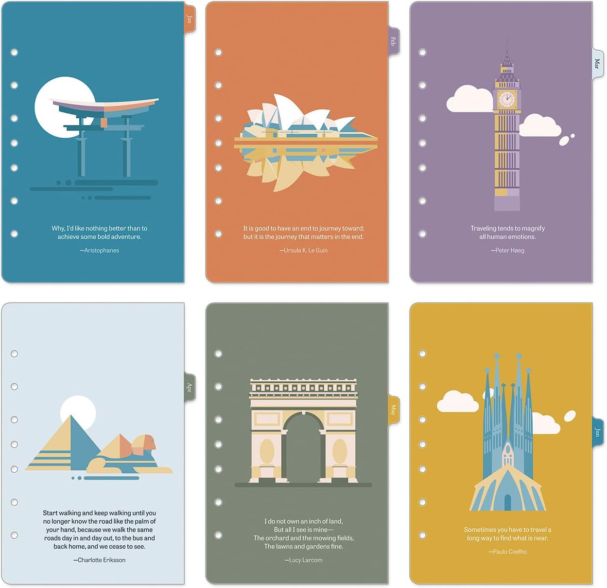 FranklinCovey - Wanderlust Planner Refill | Two Pages Per Day Ring-Bound (Classic, Jan 2026 - Dec 2026)