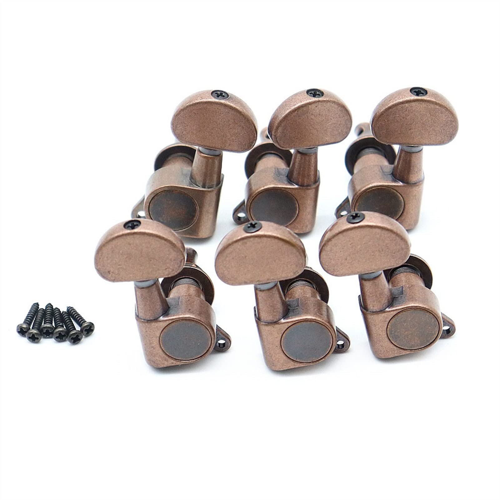 tunery blokujące głowice Gitara Elektryczna Tuning Pegs Tunery Guitar Tuners Maszyna Head Half Round Head Główny 3L3R / 6R / 6L (Color : 3L3R)