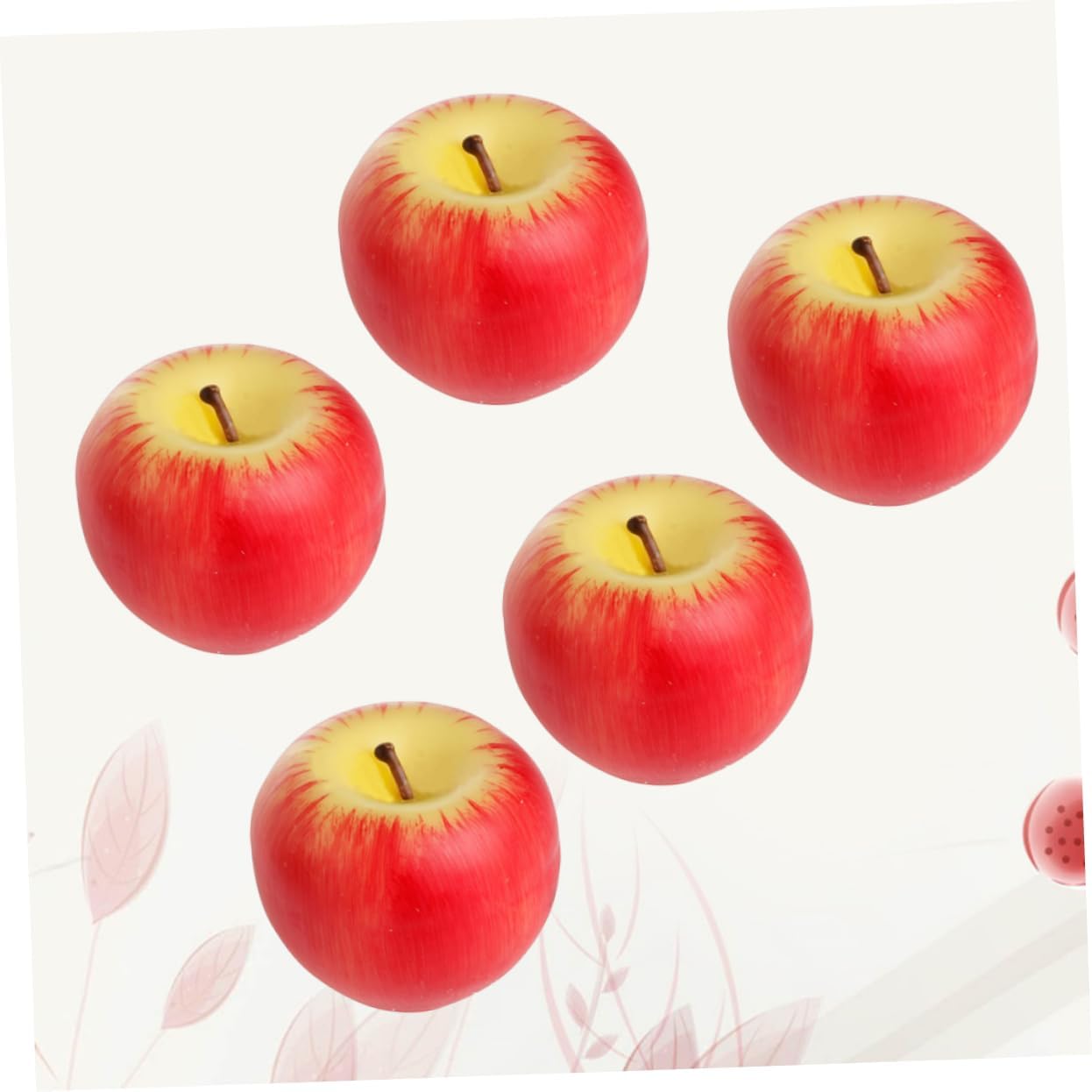 Xmas 5pcs Artificial Fruit Candle Wax Decorative Ornament Christmas