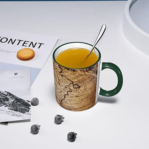 Miniatura 7 de vintage compass rope Coffee Mug Coffee Cups Ceramic with Handle,Tea Cups Mug tazas para cafe Drinking Cups Gifts for Women Men,Unique Coffee Mugs