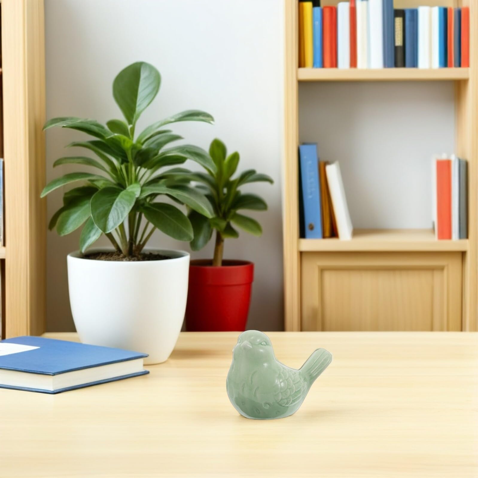 4pezzi Statuine in Ceramica di Piccoli Uccelli Miniature di Animali per Decorazioni da Giardino Ornamenti da Fioriera in Miniatura Piccoli Ornamenti da Collezione per Uccelli