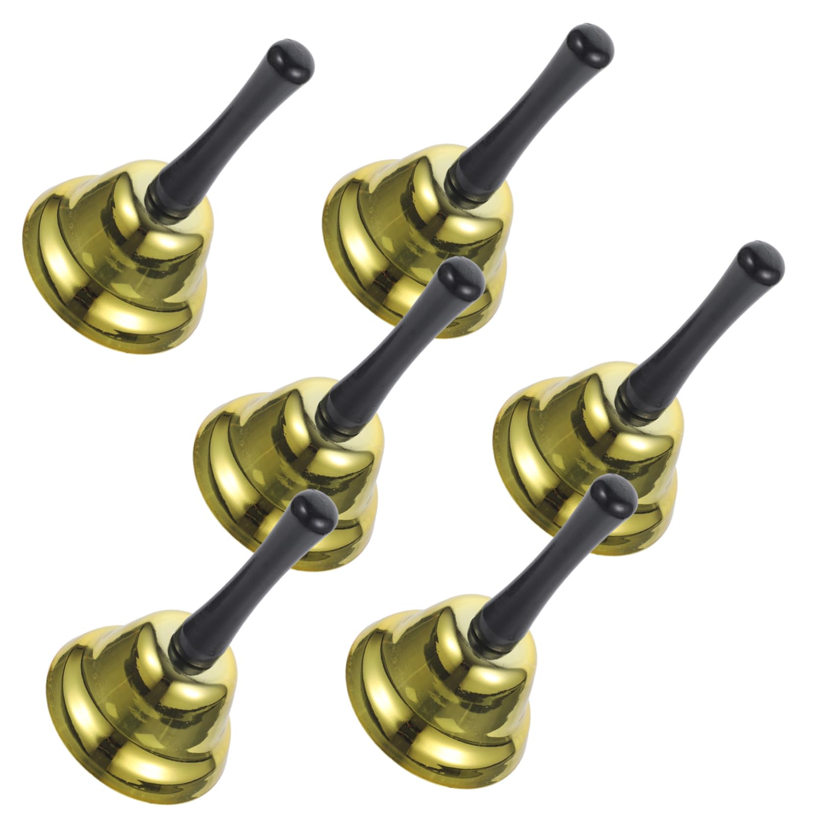 VILLCASE 6 Piezas Campana de Mano Navideña de Metal para Restaurante Decoración de Mesa de Comedor para Campanas Navideñas y Fiestas