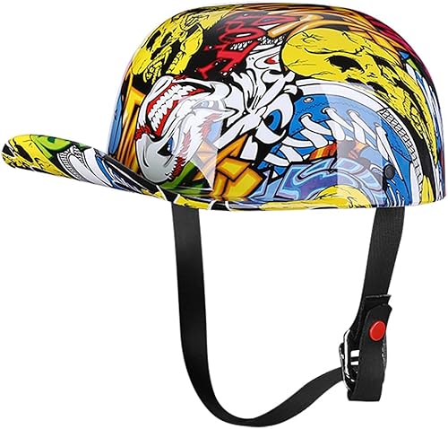 Miniatura 2 de Yesmotor Baseball Style Cap Motorcycle Helmet Unisex-Adult - DOT Approved