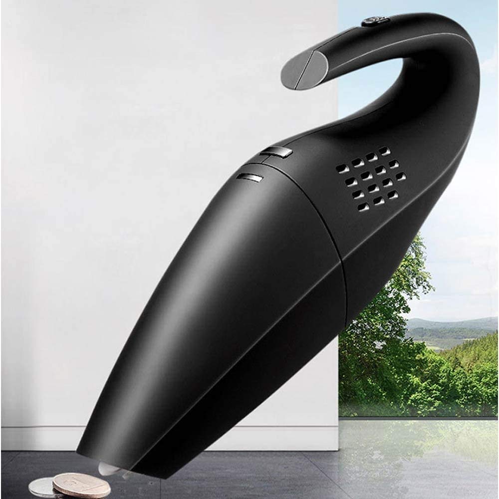 Vacío de mano sin cable, vacío a mano con succión potente, aspiradora portátil (mojada y seca para el cabello de mascotas, polvo, grava, limpieza del hogar, para el automóvil para el hogar, carga