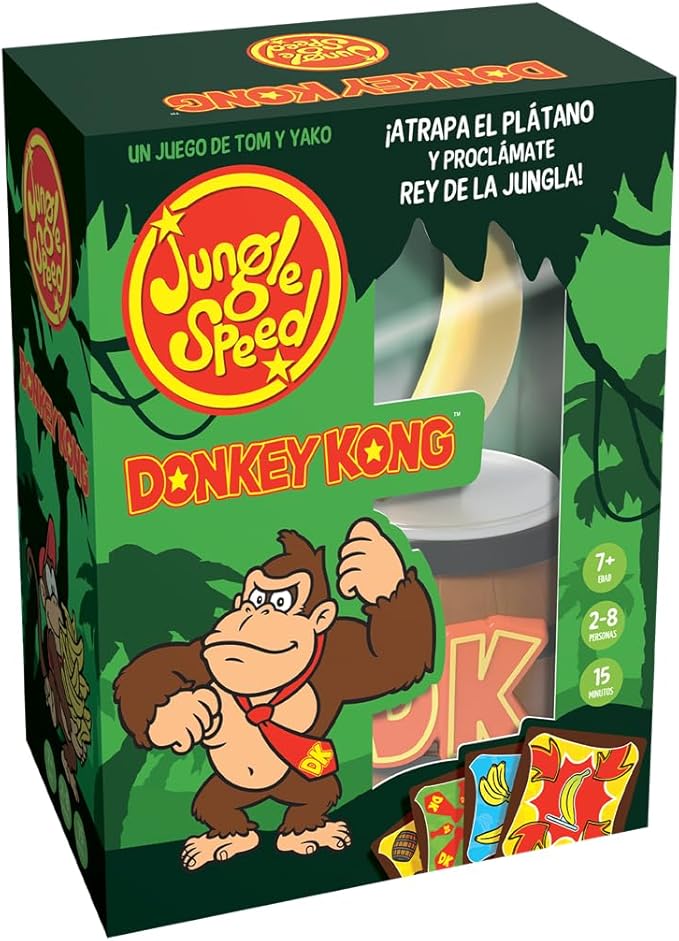 Asmodee Jungle Speed Donkey Kong: Juego de destreza trepidante para niños y Adultos, a Partir de 8 años, de 2 a 10 Jugadores, duración de la Partida: 15 Minutos, español oferta Amazon