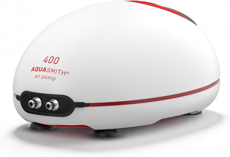 Bomba de Ar para Aquário AQUASMITH Silenciosa com Fluxo Ajustável, 100 GPH