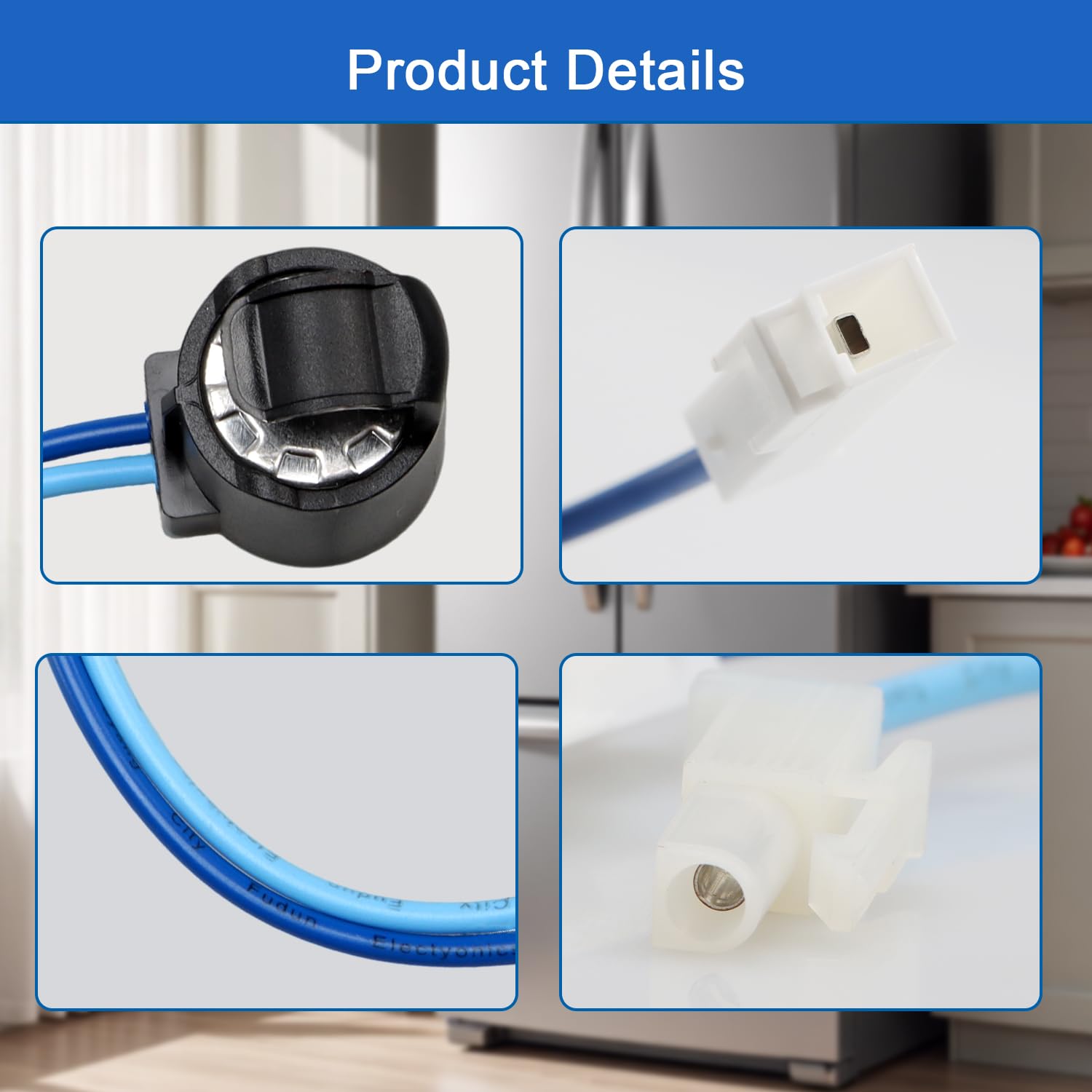 Refrigerator Defrost Thermostat Compatible with Kenmore Electrolux Frigidaire Crosley Replace#: 5304521781 5304520990 808062701 4931265