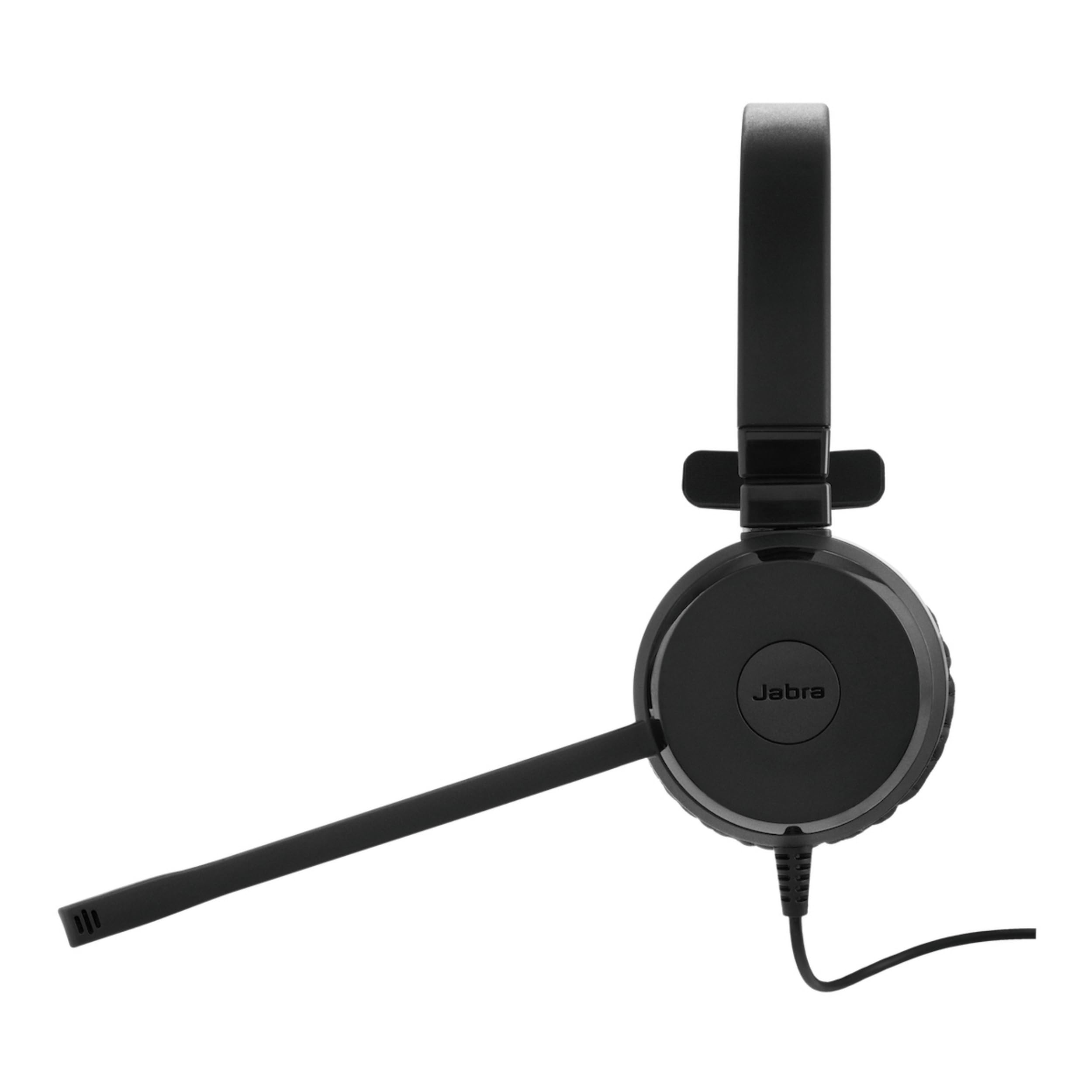 Jabra Evolve 30 II, Microsoft Teams zertifiziertes Mono-Headset mit Anrufsteuerung, Mikrofon mit Geräuschunterdrückung, LED-Anzeigen, hervorragende Klangqualität, USB-C/A, Schwarz