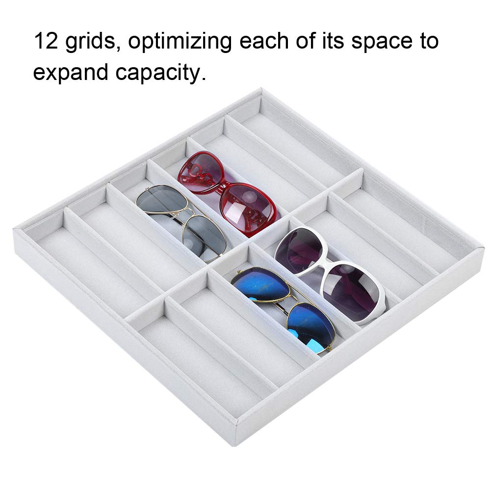 Okulary witryna, okulary przeciwsłoneczne, organizer, pudełko na okulary, pojemnik na okulary, okulary przeciwsłoneczne, regał magazynowy na biżuterię, zegarki, okulary przeciwsłoneczne show Tray