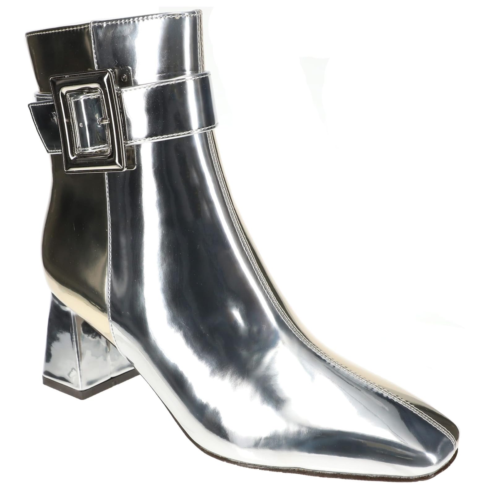 Masseys Womens Sydney Patent Buckle Detail Boot