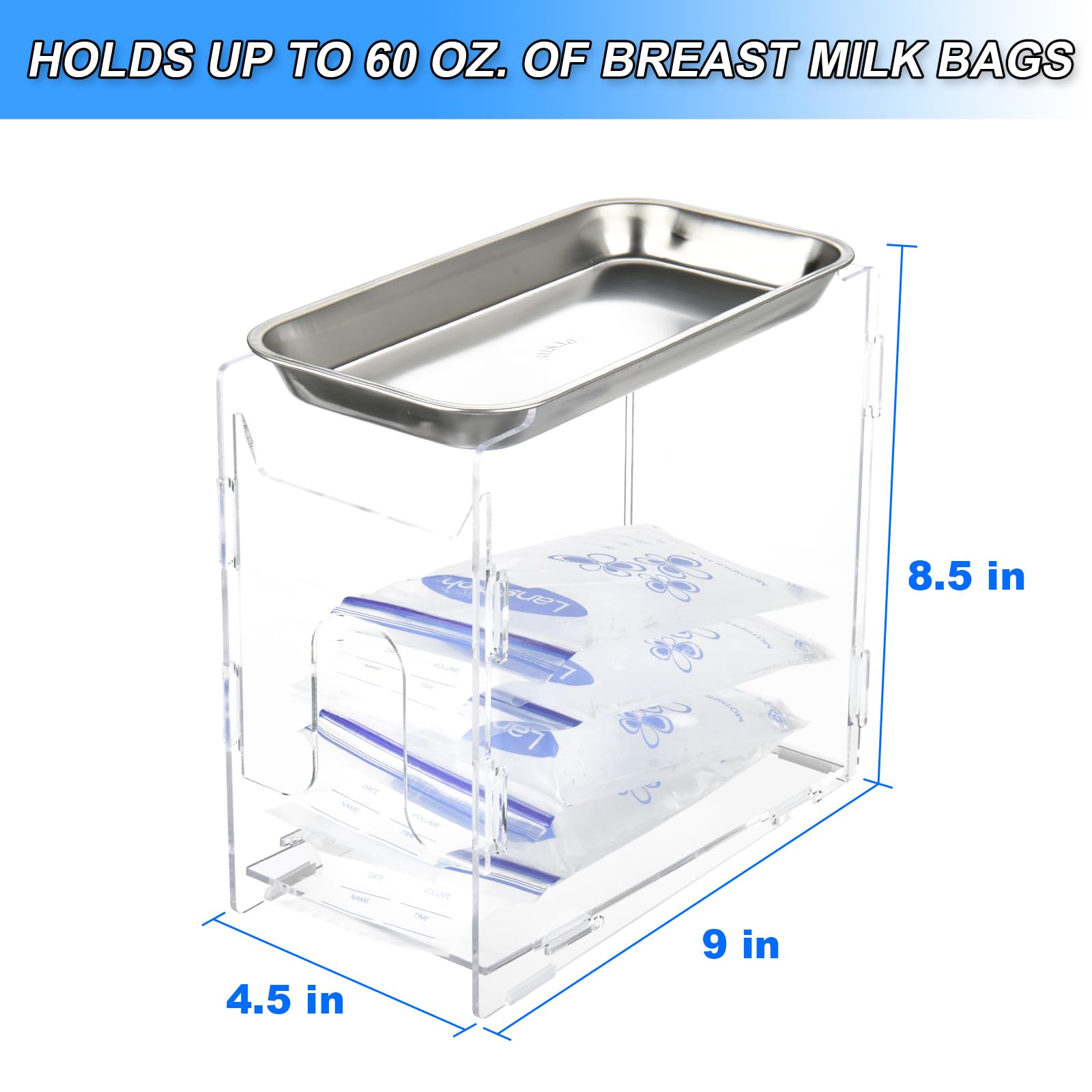 Bolsas Congelar Leche Materna,Bolsa Desechable Para Leche,Bolsas Almacenar Leche Materna Con Doble Cierre,Autoportante,Congelación Y Descongelación Rápida,Congelar,250 Ml,90 Piezas
