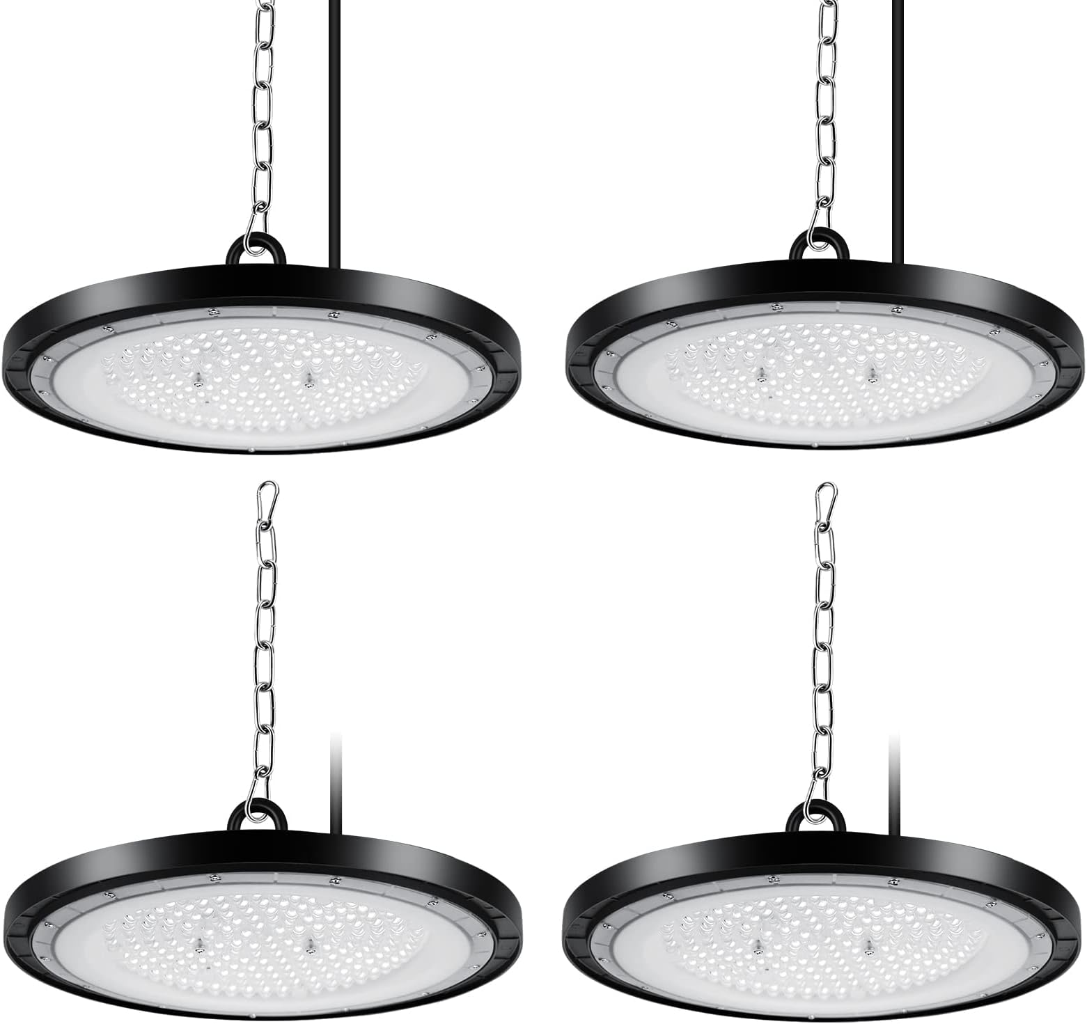 100W UFO LED High Bay – 10000LM Luce Bianco Freddo 6000K, IP65 Impermeabile, Ideale Per Officine, Garage E Magazzini