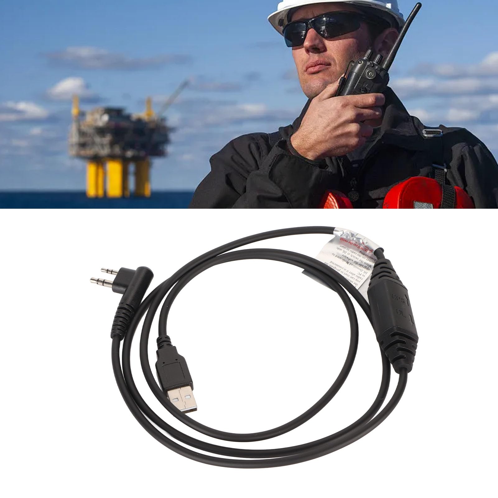 Cavo di Programmazione USB per Hytera PD500 PD502 PD505 PD506 PD508 Cavo di Frequenza di Scrittura Radio Plug and Play a 2 Vie, Flessibile e Durevole, Facile da Usare con