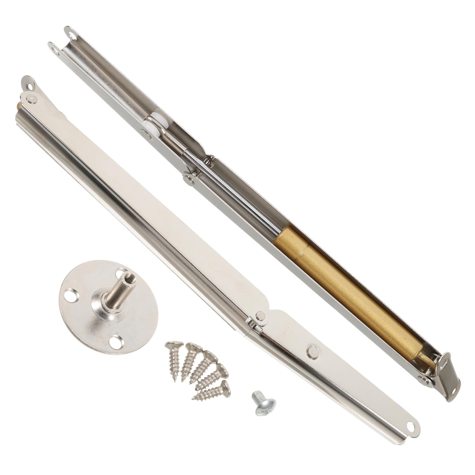 STOBAZA Hydraulic Support for Cabinet Doors 2pcs Gas Struts Hidden Door Hinge Damper for Furniture Lift Table Screw