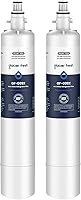 Vista 10 de GLACIER FRESH Filtro de agua de repuesto para refrigerador RPWFE, RPWF (chip integrado), compatible con GFE28GYNFS, GFE28GELDS, PFE28KELDS