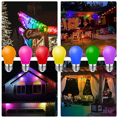 Ampoules Couleur E27 LED Lot de 42 Lampes Guirlande Extérieur Ginguette - 5
