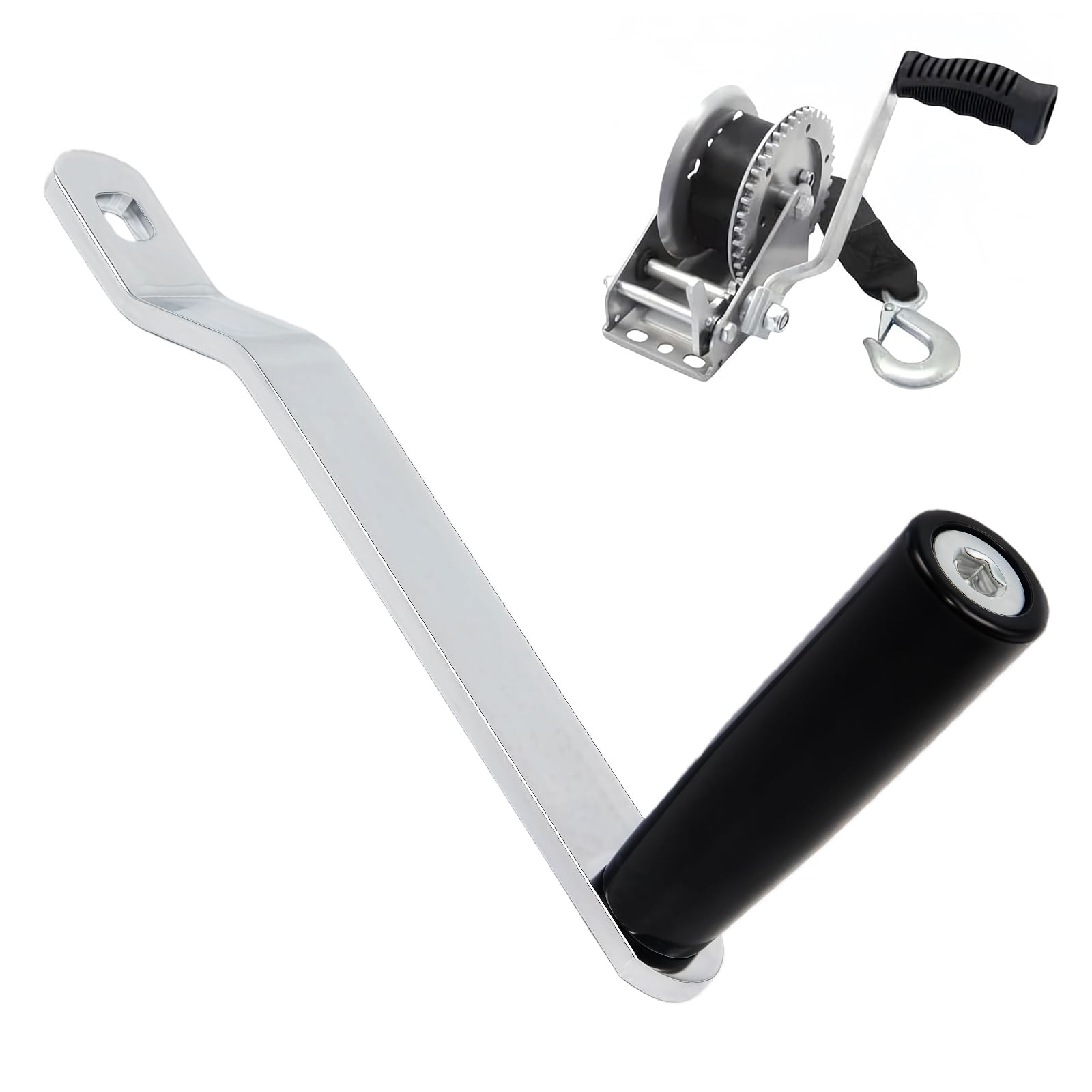 Upgraded Boat Winch Handle,Universal Trailer Winch,Crank Handle,Boat Winch Handle Comfort Grip Replacement Accessory for Trailer Marine Sailboat