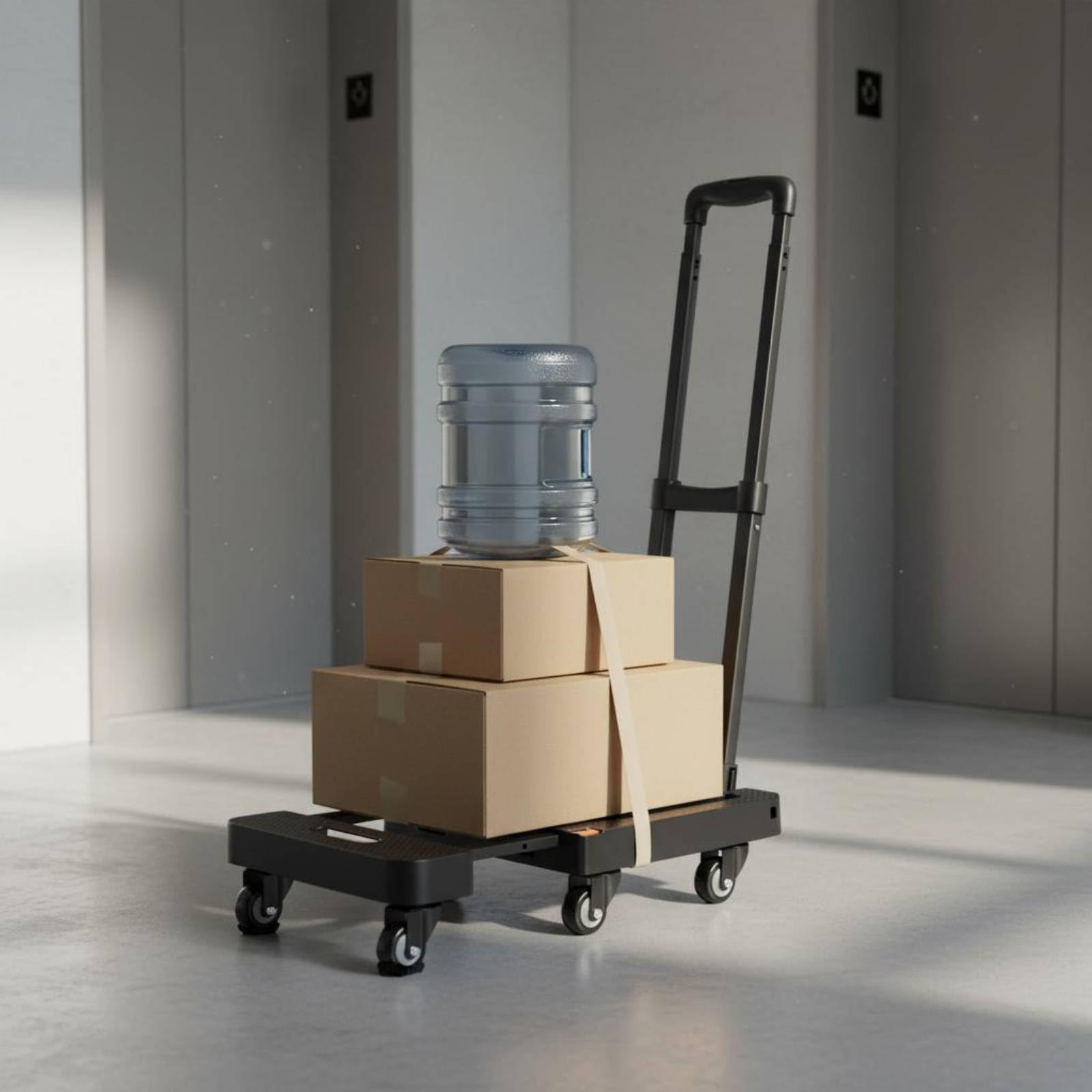 Carrello di Trasporto Pieghevole Mano Trolley Piattaforma Carrellino Pieghevole con Telaio in Ferro Resistente E Ruote, style to 8