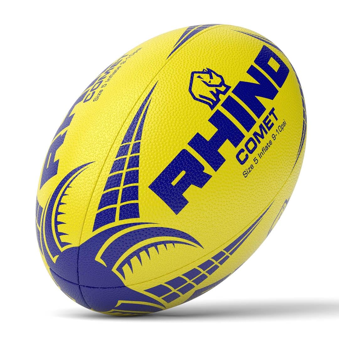 Pallone da rugby Comet Giallo Fluo Misura 5