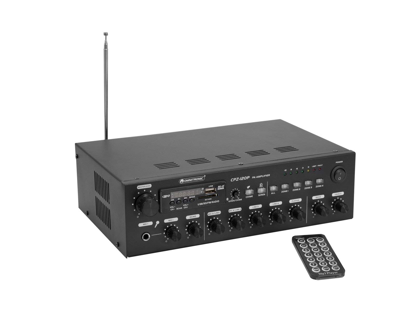 OMNITRONIC CPZ-120P PA Mixer Amplifiatore Mixing Amplifier
