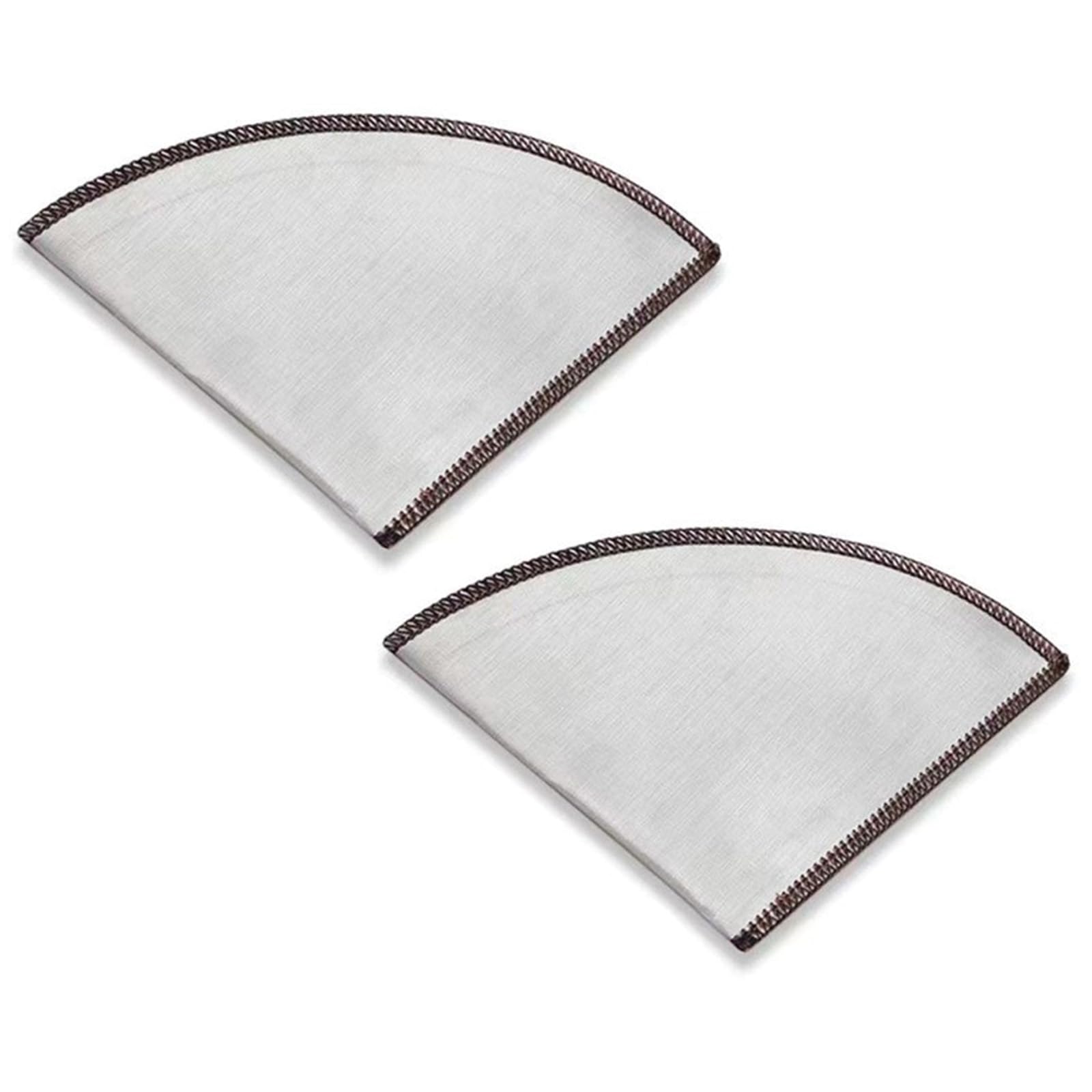 MICFENY 2Pcs Paperless Coffee Filter Stainless Steels Fine Meshes Coffee Filter Reusable Coffee Dripping Filter Meshes Bag