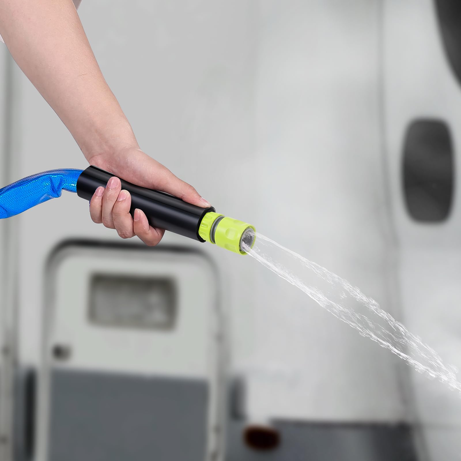 VEVOR Tuyau d'Eau Chauffant pour Camping-car 15,2 m, Tuyau d'Eau Potable Antigel jusqu'à -42,7 ℃, avec Couvercle Ondulé, Autorégulation Automatique, Diamètre Intérieur de 16 mm, sans Plomb ni BPA