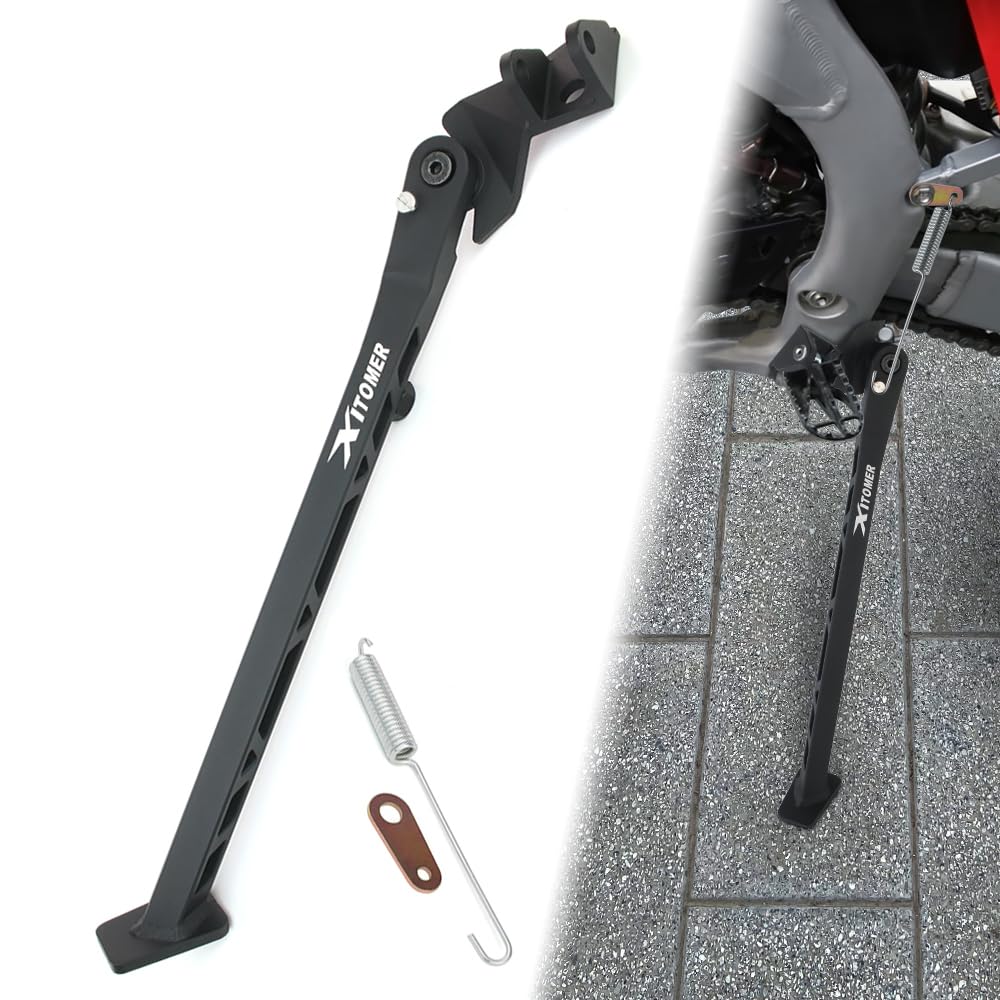 xitomer Dirt Bike Kickstand Compatible with CRF250R CRF450X CRF450R CR125 CR250 Motorcycle Side Stand Foot Side Support