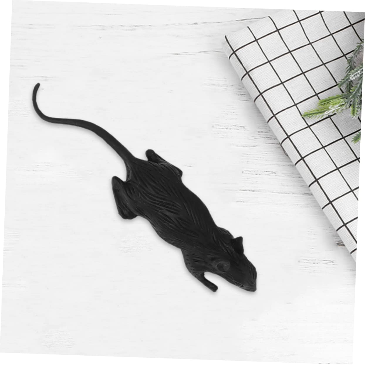 Gefälschte Ratte 100 Stück Pvc Halloween Spielzeug für Halloween Party | Halloween Requisite, Halloween Tricks Requisiten, Knifflige Spielzeuge, Schwarz, Lebensechtes Tierdesign