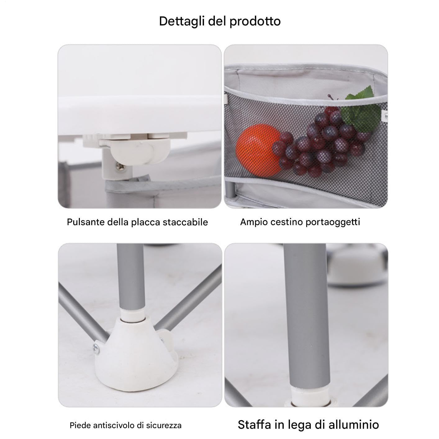Seggiolino Da Pranzo Pieghevole Portatile Per Bambini,Seggiolino Esterno Per Bambini Con Vassoio Rimovibile - Seggiolino Pieghevole Con Protezione Solare Per Casa All'aperto Picnic Praia Giardino
