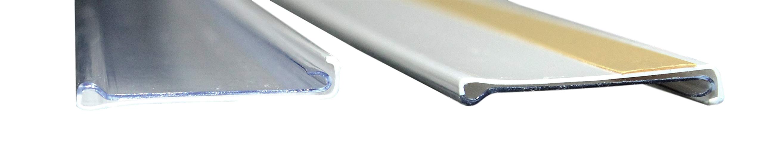 SN-TEC Scannerschienen/Etikettenhalter/Preisschiene weiß selbstklebend 32mm x 1000mm (25 Stück)