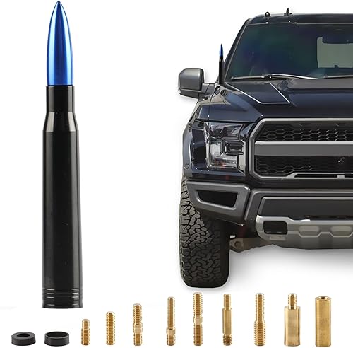 BJSIA Antena universal de repuesto para automóvil compatible con Ford, Dodge, Chevrolet, GMC, Jeep, Toyota Truc kAntena de repuesto  Hecho de billet