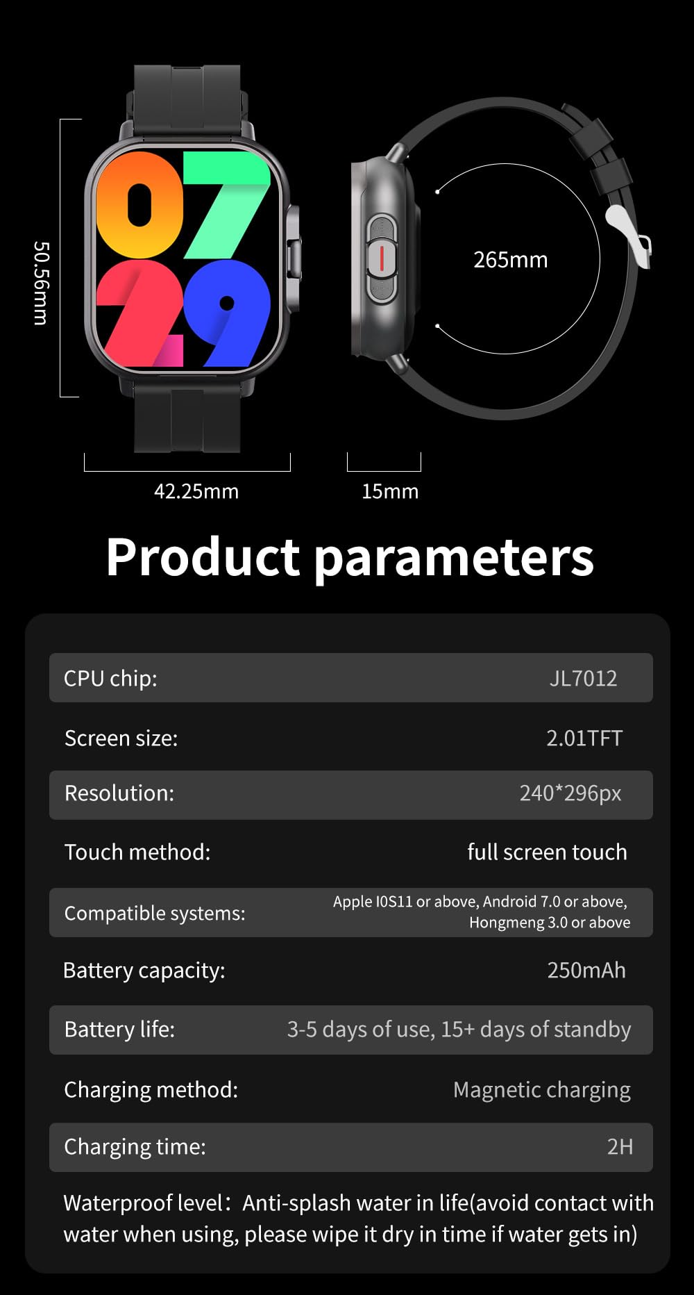 Reloj Inteligente 2 en 1 con Auriculares Inalámbricos, Pantalla de 2.01 Pulgadas, Compatible con iOS y Android, Diseño Innovador, Color Plateado