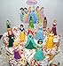 Disney Princess Deluxe Cake Toppers Cupcake Decorations Set of 13 with 11 Topper Figures and 2 Princess Tattoos featuring Belle, Ariel, Cinderella and More!
