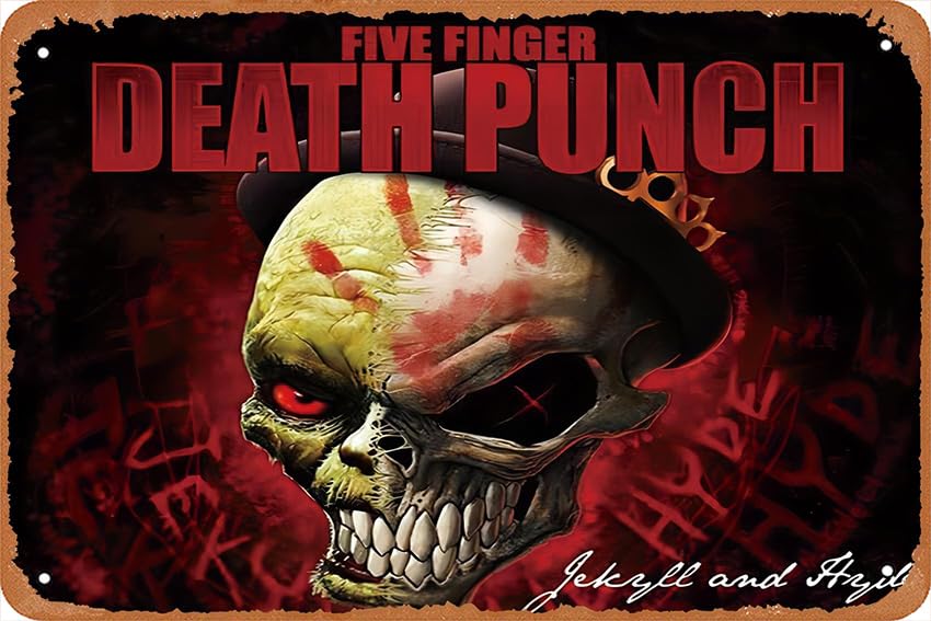 Ffdp - Jekyll N Hyde Vintage Look Ad Poster Wall Art Decor Metal Tin Sign For Home,Kitchen,Shop,Club,Cafes,Bars,Pubs Metal Vintage Tin Sign Wall Decoration 12x8 inches