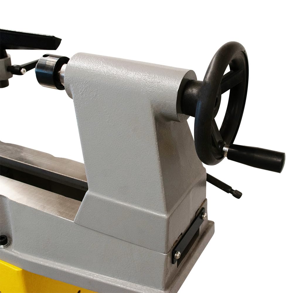 BAMATO Drechselmaschine WL-900V (230V) | 550W Leistung | Stufenlos 500-2000 min-1 | Werkstück max. 900mm | M33-Gewinde | Drehbank Drehtischmaschine (WL-900V (Ohne Kopiereinrichtung WL900CD))